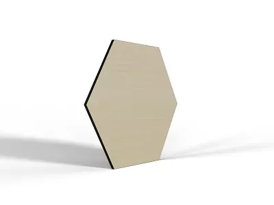 Dekor Panel dekoracyjny Jesion, Heksagon 43 cm: powierzchnia płyty