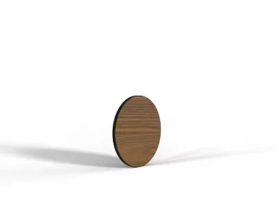 Dekor Panel dekoracyjny Orzech Amerykański, Koło 22 cm: powierzchnia płyty