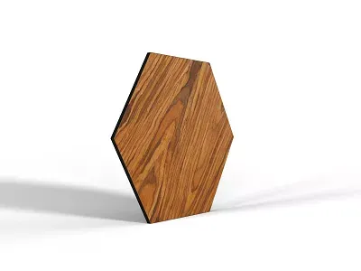Dekor Panel dekoracyjny Palisander Brazylijski, Heksagon 43 cm: powierzchnia płyty